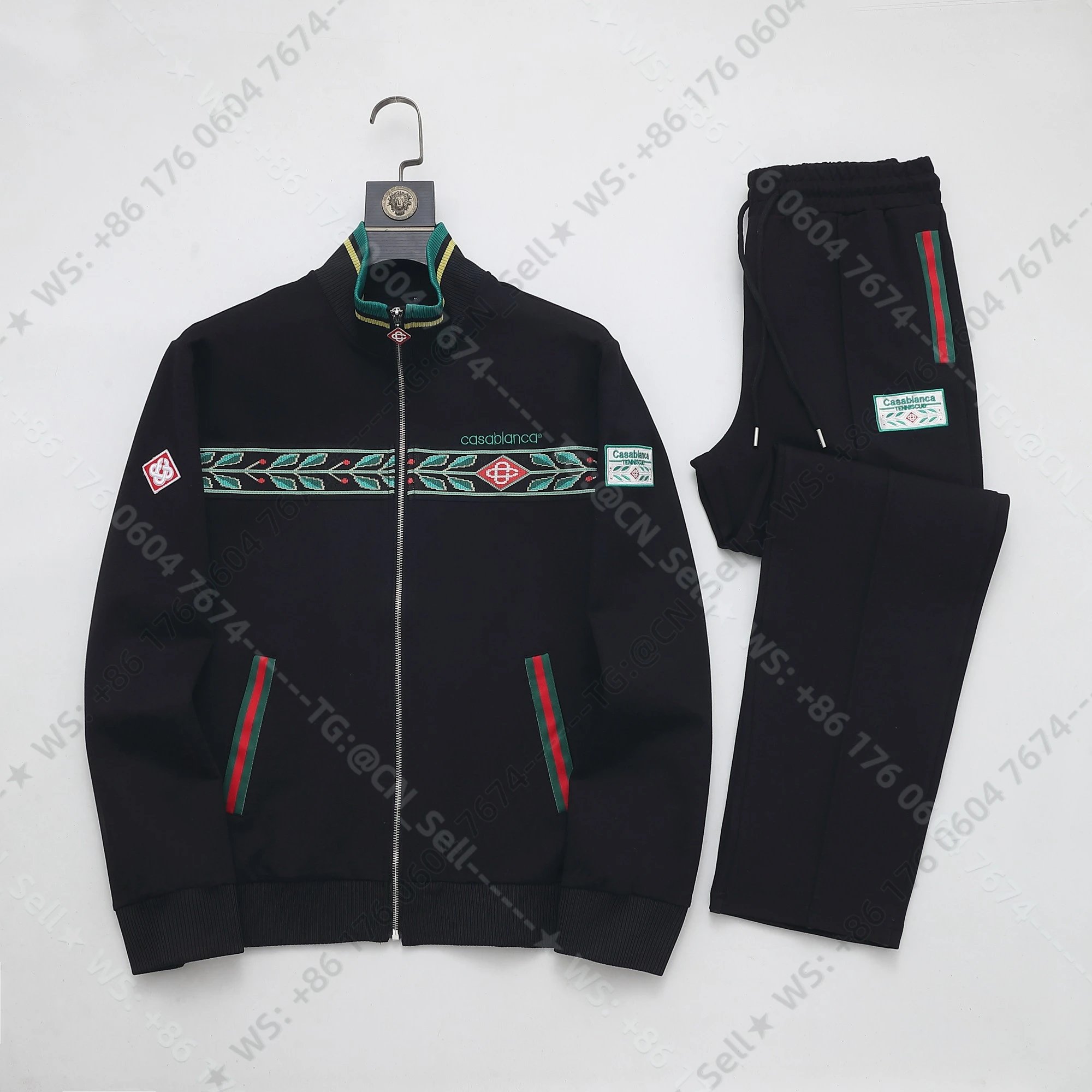 Louis Vuitton Tracksuits Zip-Up Track Jacket and Pants Set with Side Stripes — 33