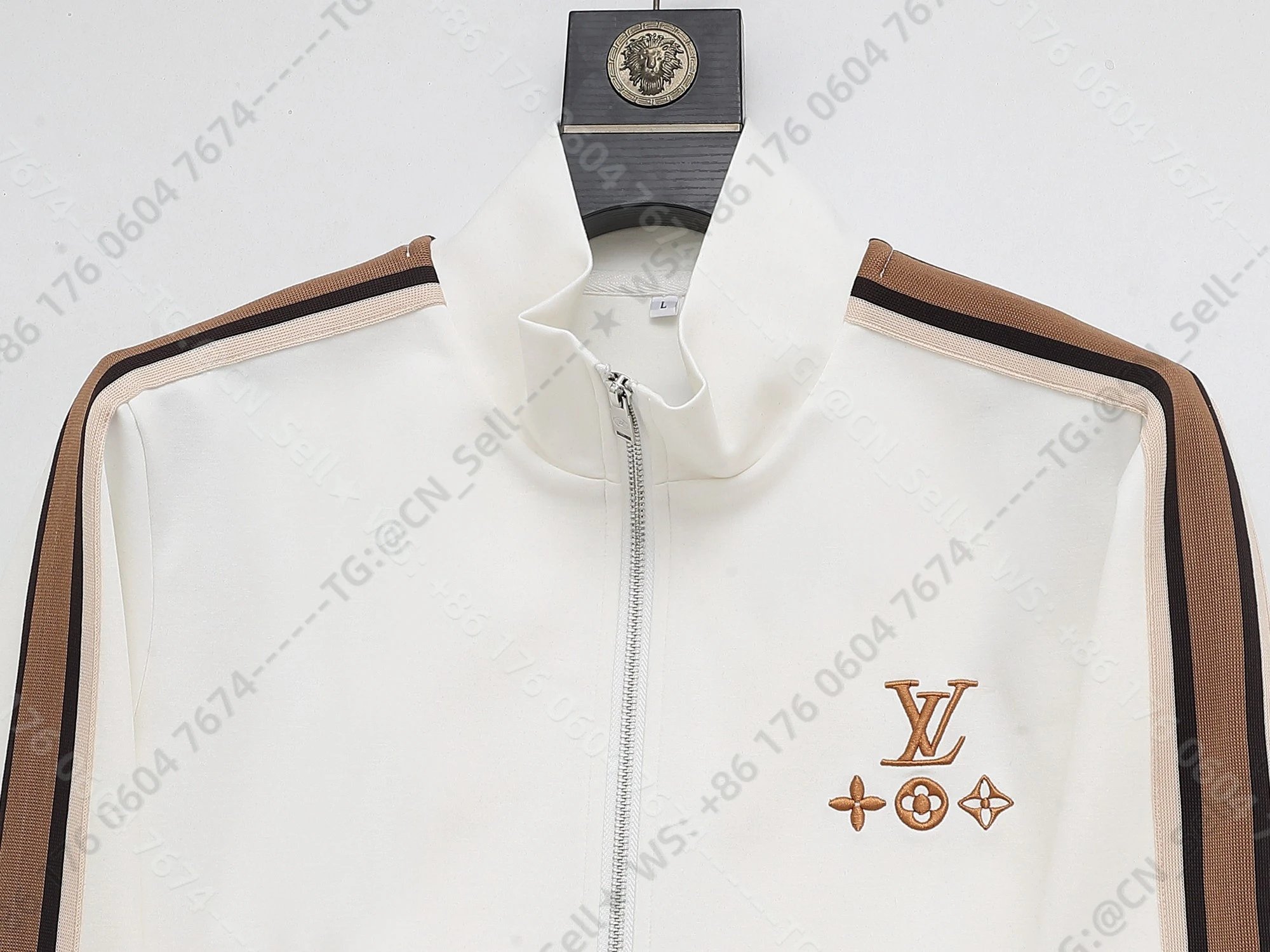 Louis Vuitton Tracksuits Zip-Up Track Jacket and Pants Set with Side Stripes image 10