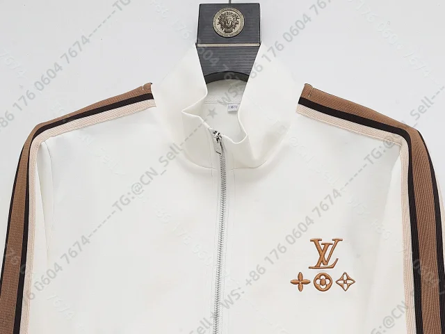 Louis Vuitton Tracksuits Zip-Up Track Jacket and Pants Set with Side Stripes product detail image 1