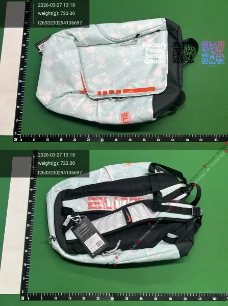 Nike Elite Basketball Backpack Light Blue Camo Orange - 1