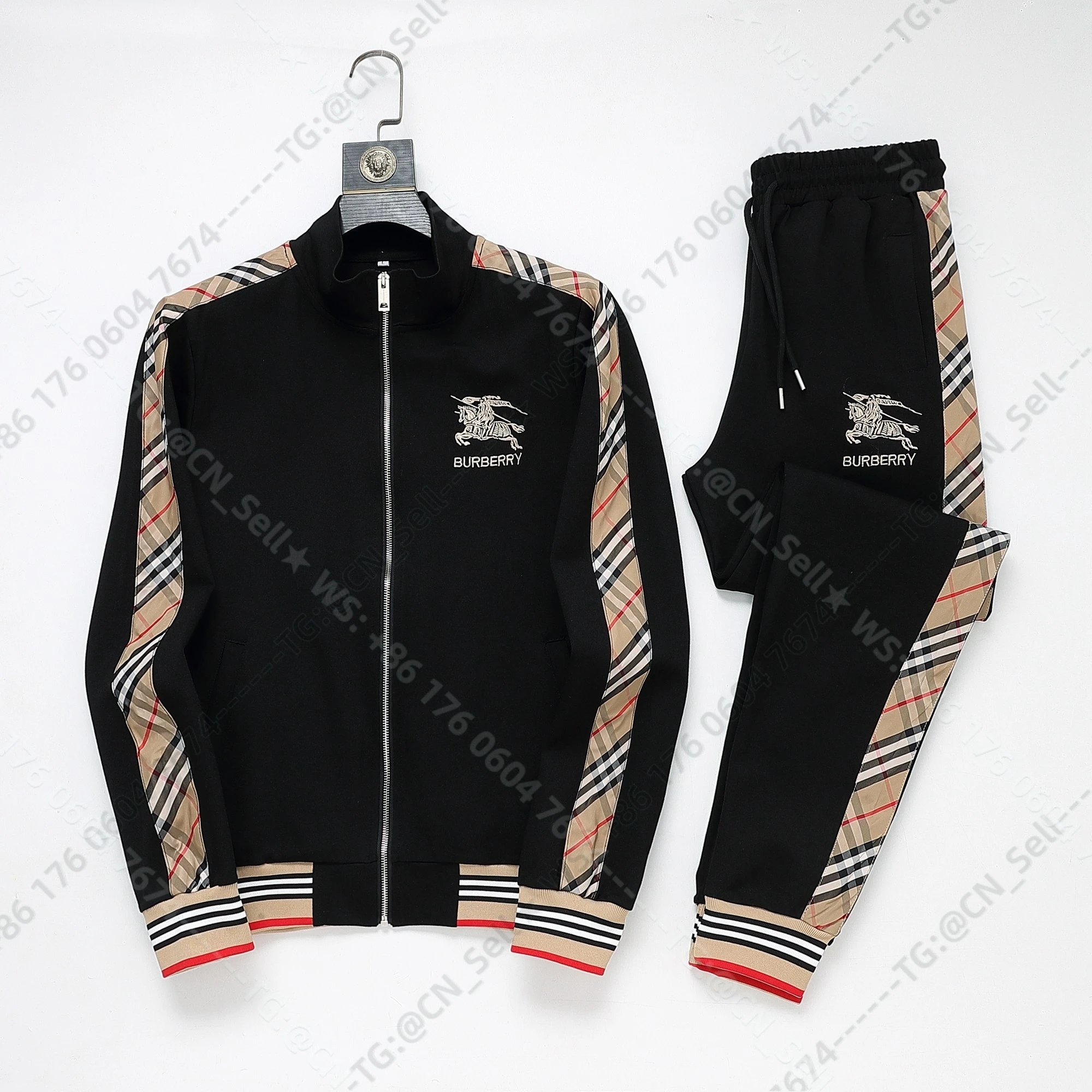 Louis Vuitton Tracksuits Zip-Up Track Jacket and Pants Set with Side Stripes image 11