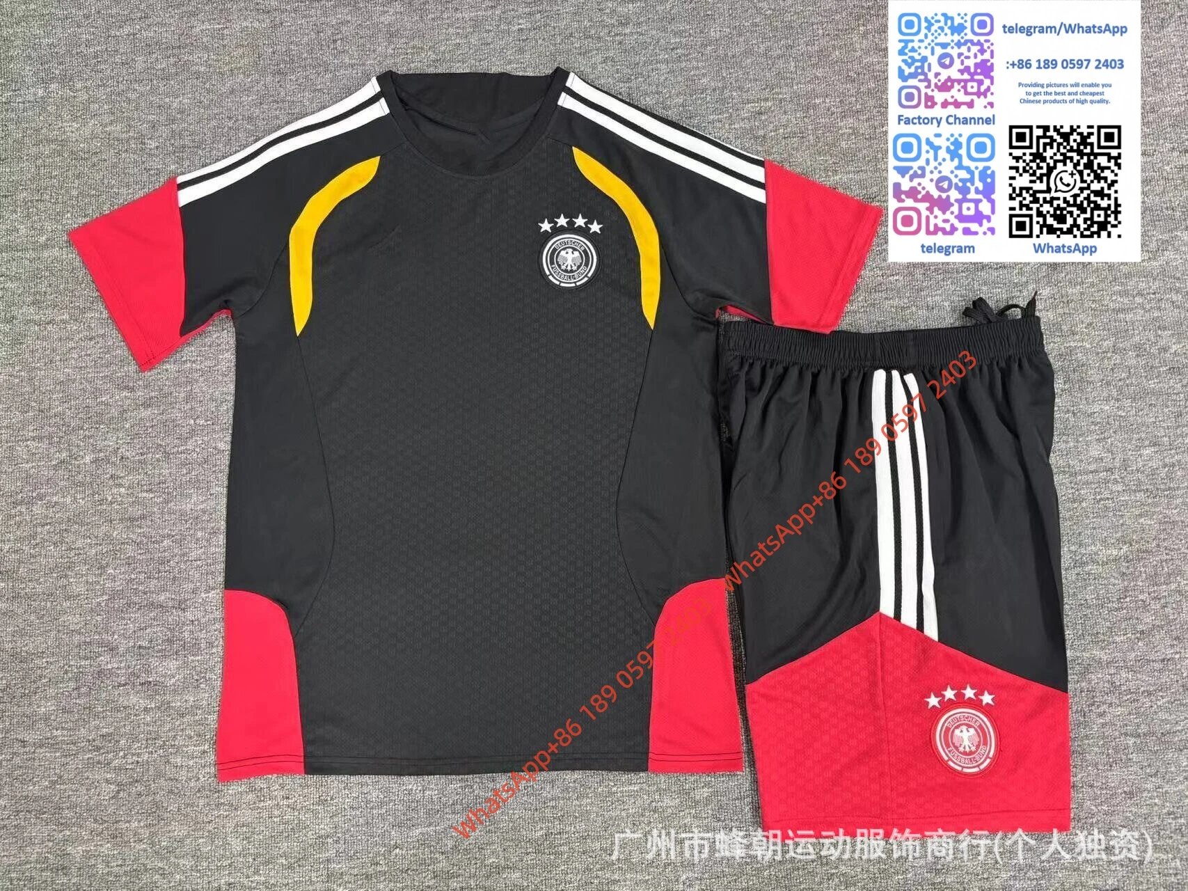 2627 short sleeved German black