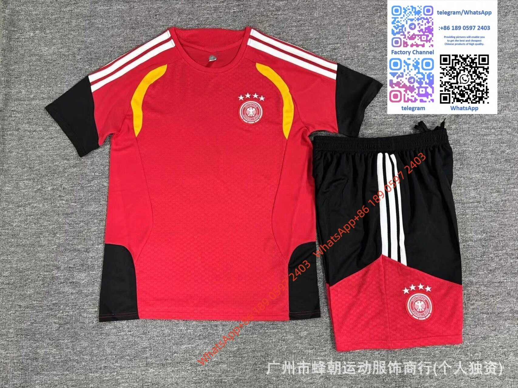2627 short sleeved German red