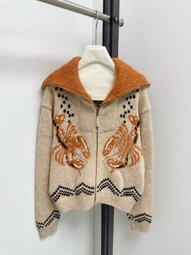 Dior Hoodies & Sweatshirts Reversible knit zip-up hoodie with all-over logo pattern product detail image 40