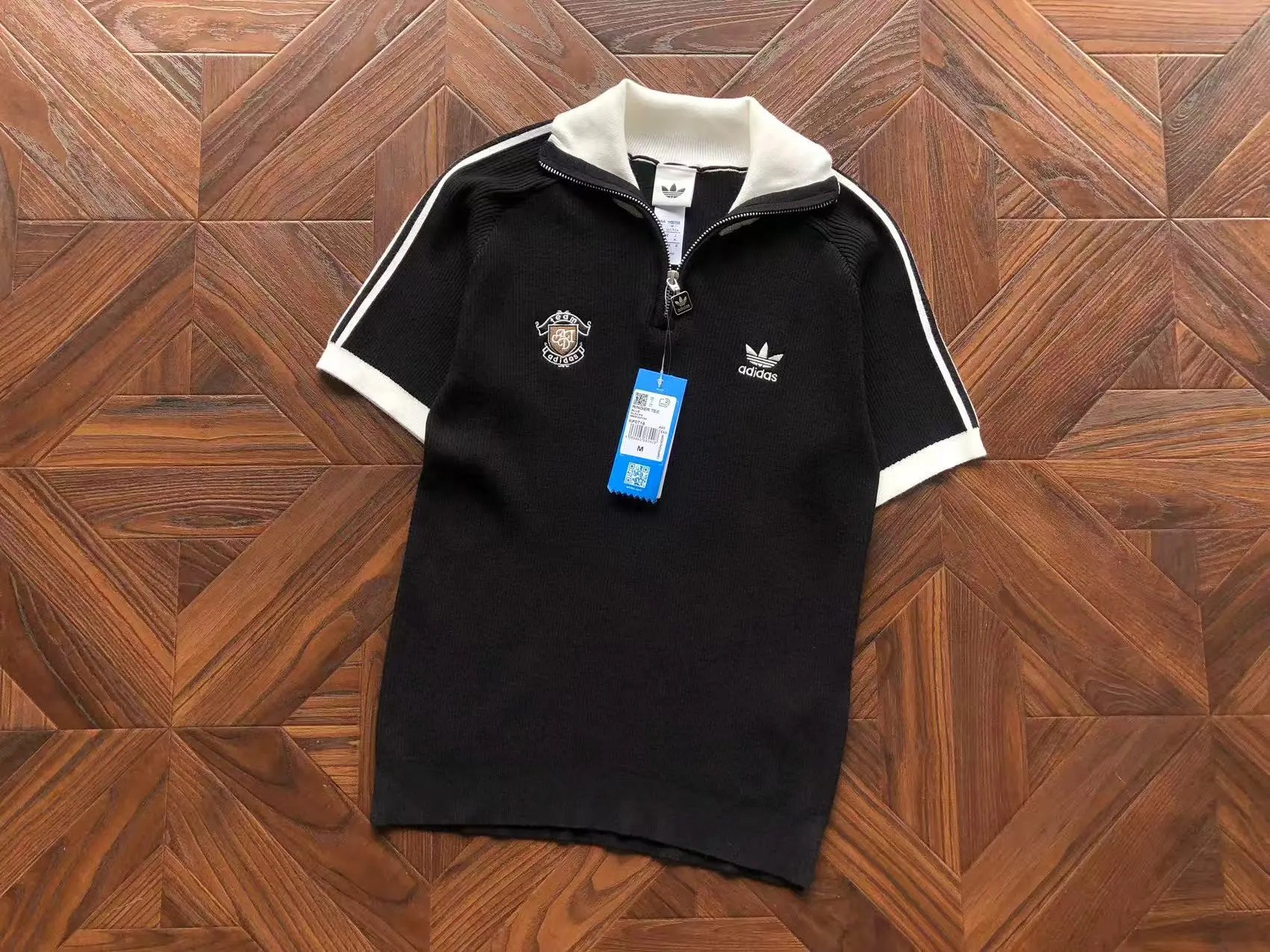 Adidas Jackets Croc-embossed three-stripe bomber jacket — 11