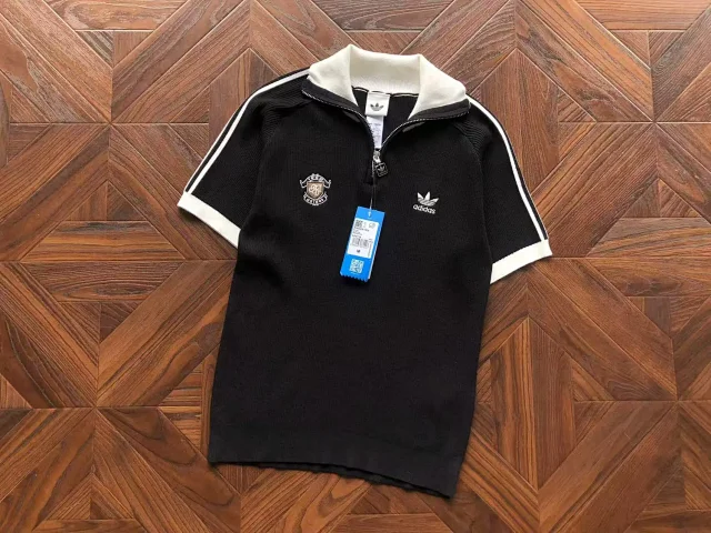 Adidas Jackets Croc-embossed three-stripe bomber jacket product detail image 20