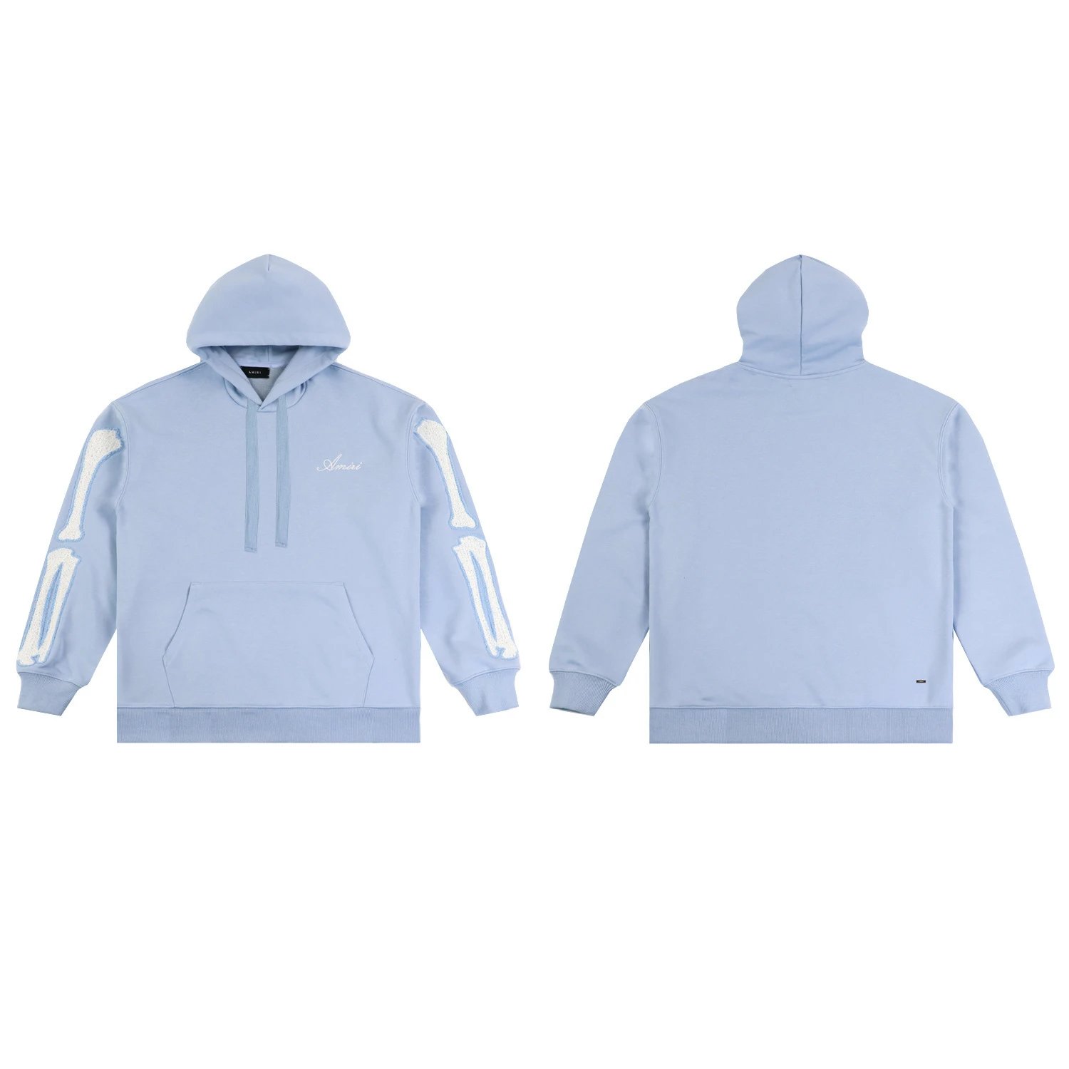 AMIRI Hoodies & Sweatshirts Distressed logo pullover hoodie — 08
