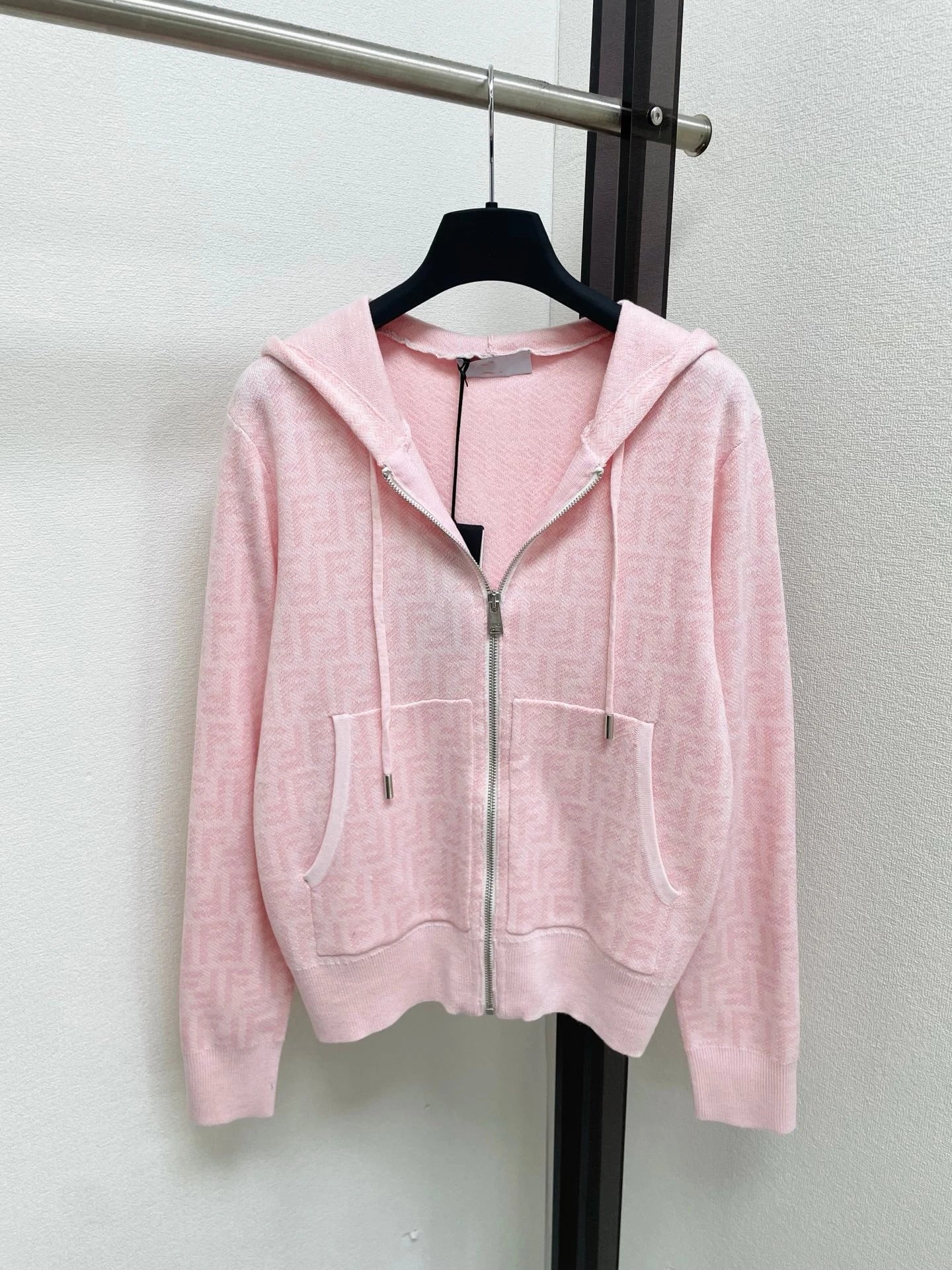 Dior Hoodies & Sweatshirts Reversible knit zip-up hoodie with all-over logo pattern image 10