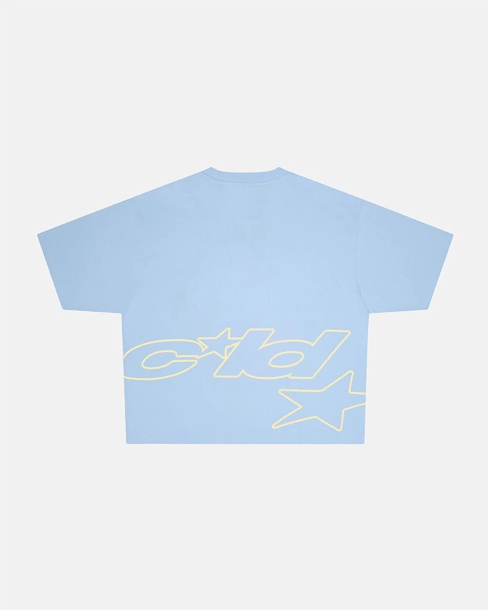 Cold Culture T-Shirts Oversized Logo Print — 28 Defense-Sky Blue