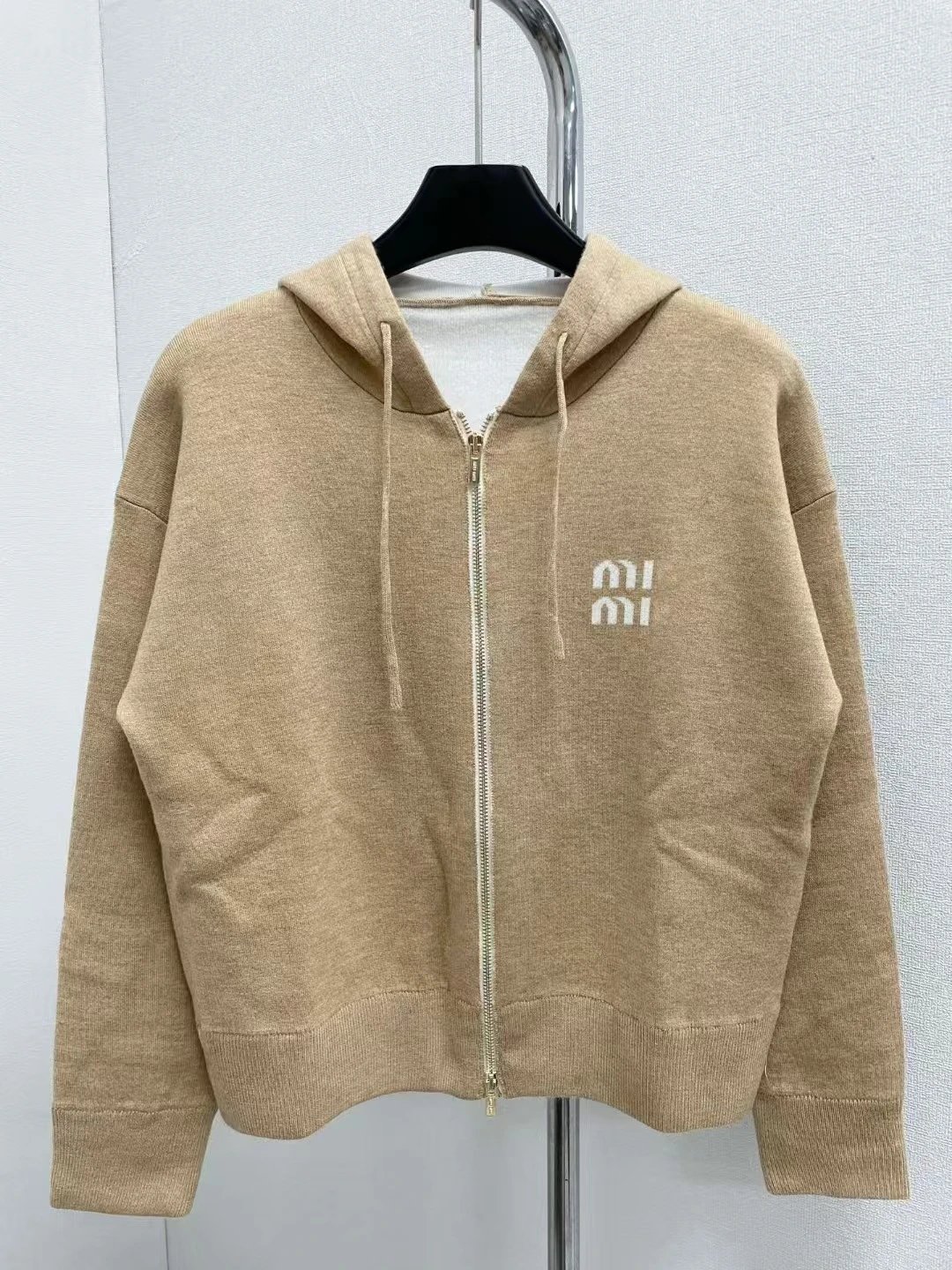 Dior Hoodies & Sweatshirts Reversible knit zip-up hoodie with all-over logo pattern — 24
