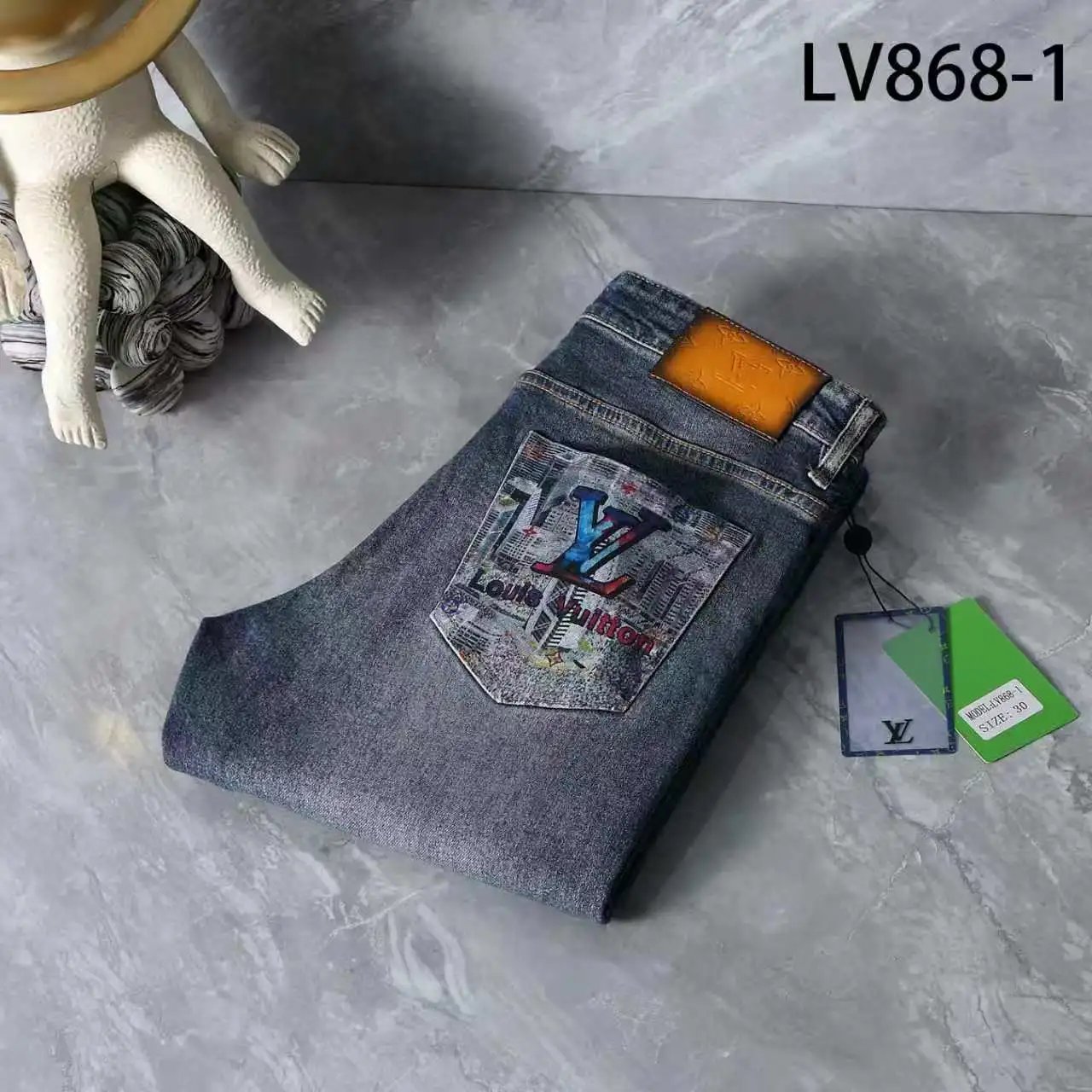 Unbranded Jeans LP868-8 straight-leg denim — L-10