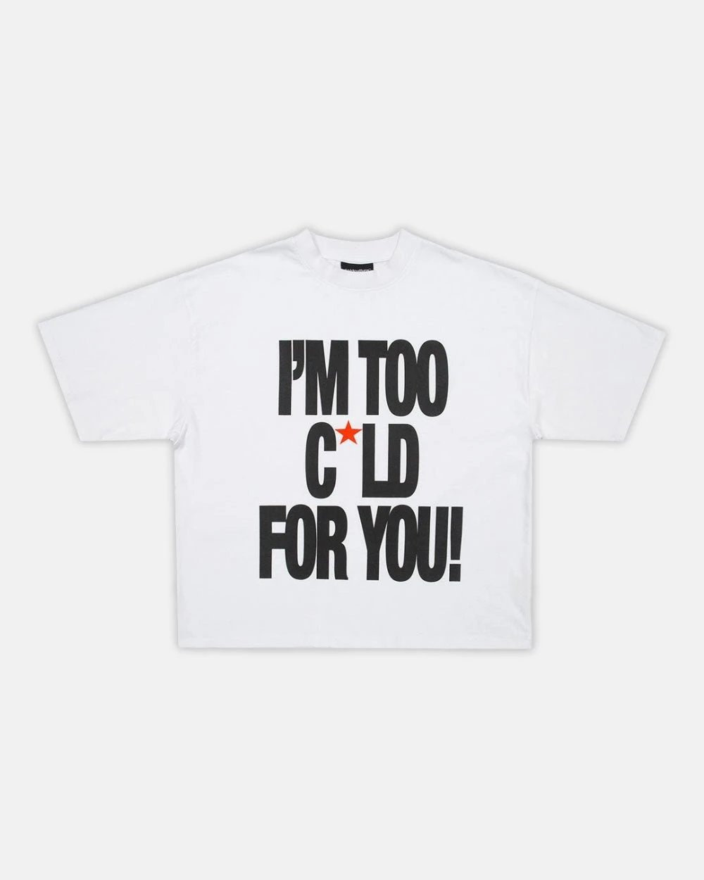 Cold Culture T-Shirts Oversized Logo Print — 37IM TOO-White