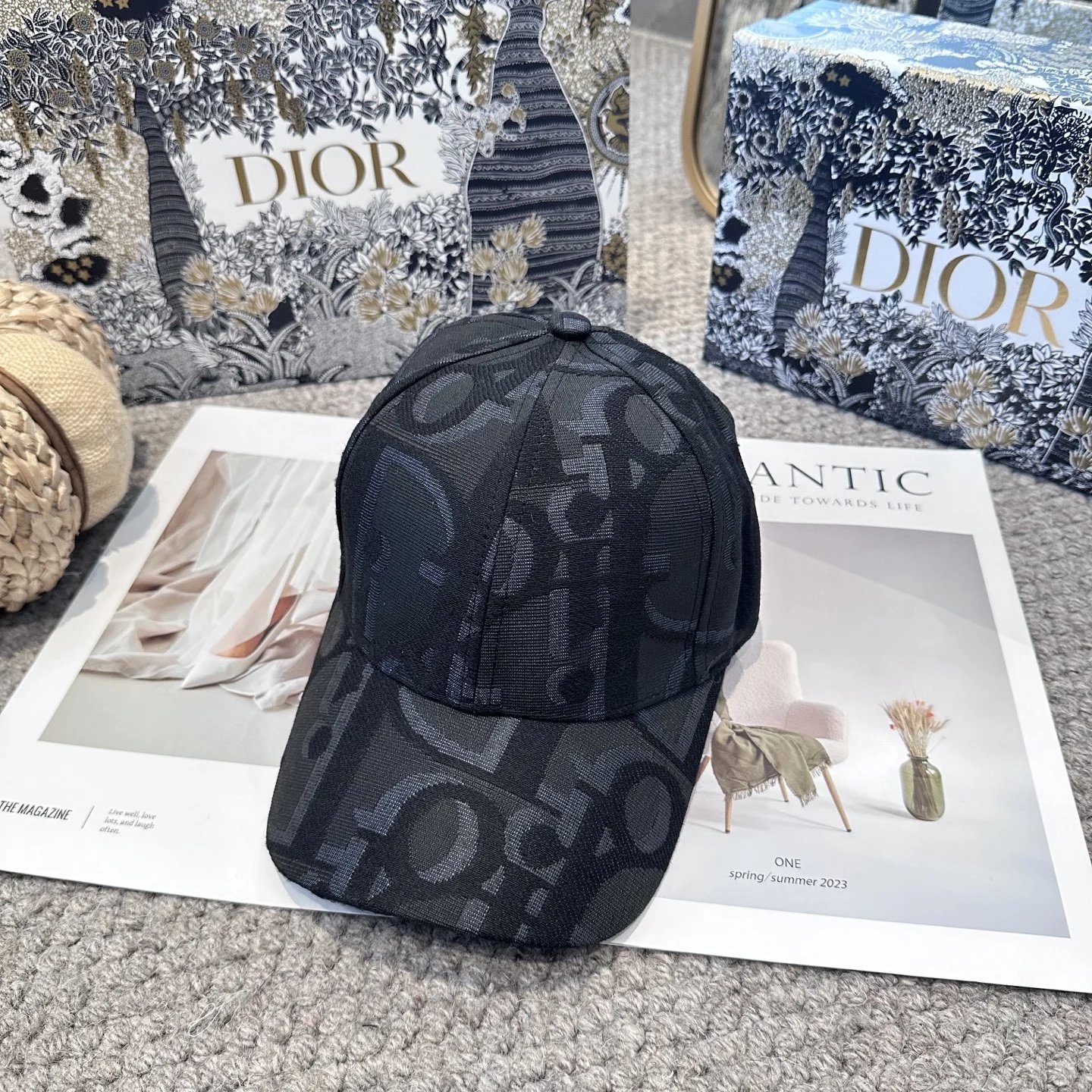 Dior Hats Oblique Monogram Baseball Cap — GZMZ-31