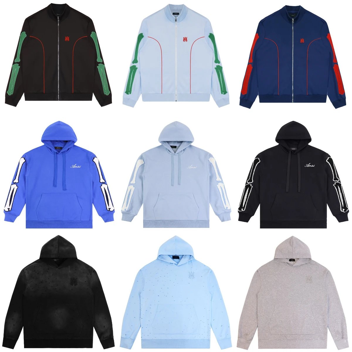 AMIRI Hoodies & Sweatshirts Distressed logo pullover hoodie product image