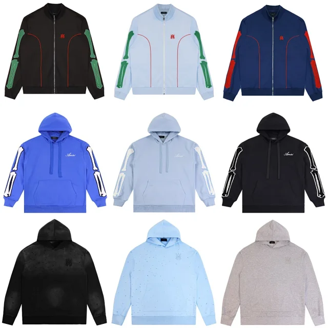 AMIRI Hoodies & Sweatshirts Distressed logo pullover hoodie product detail image 1