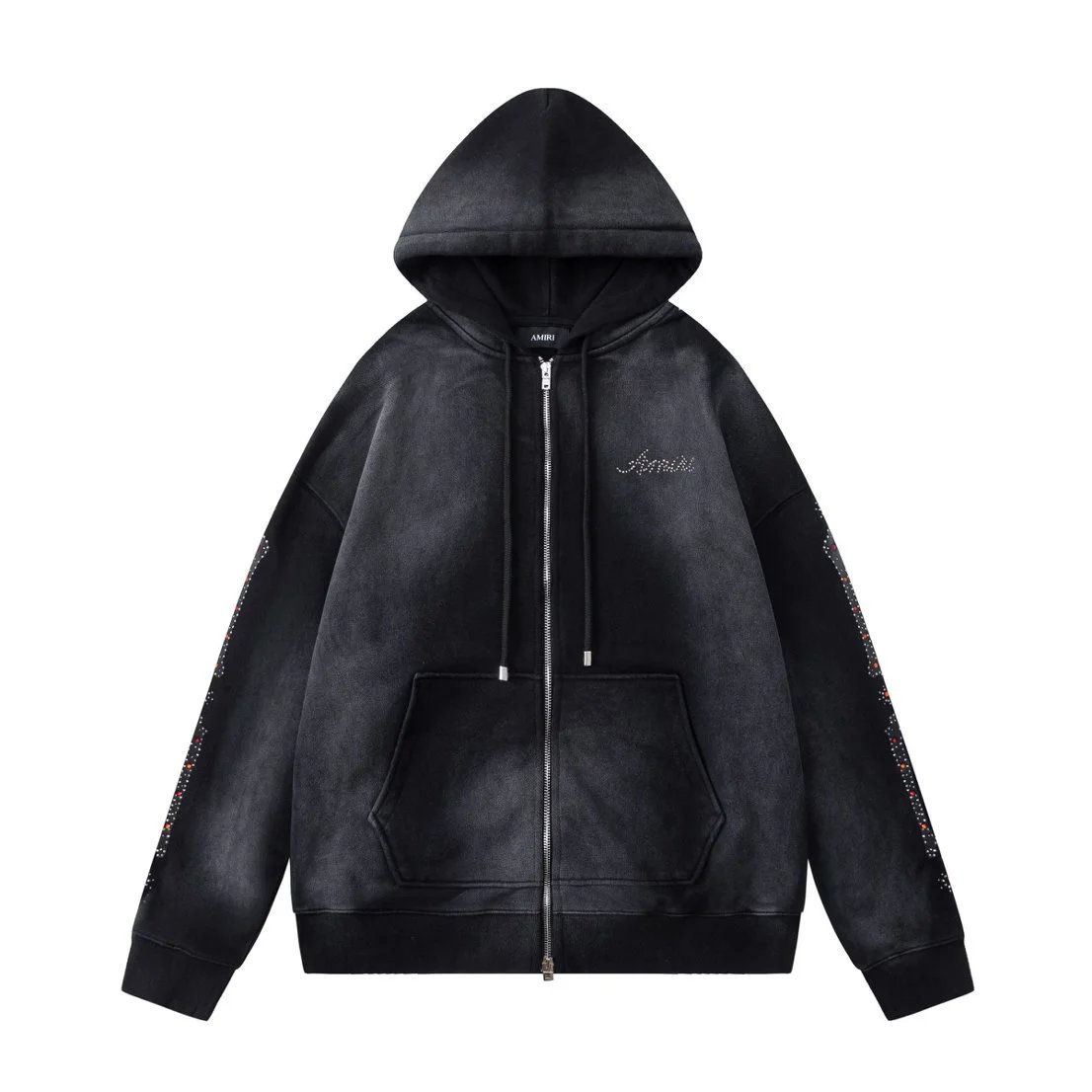 AMIRI Hoodies & Sweatshirts Distressed logo pullover hoodie — 22