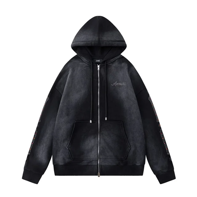 AMIRI Hoodies & Sweatshirts Distressed logo pullover hoodie product detail image 33