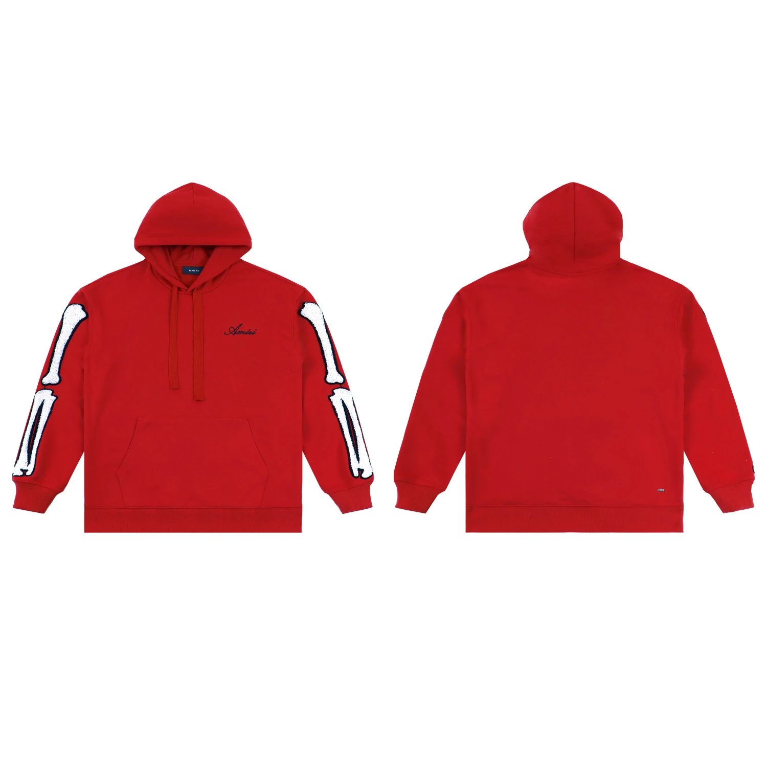 AMIRI Hoodies & Sweatshirts Distressed logo pullover hoodie — 06