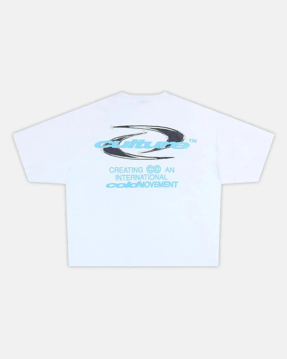 Cold Culture T-Shirts Oversized Logo Print — 23 Dynamic-White