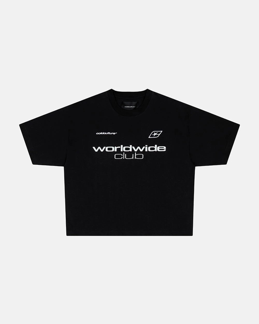 Cold Culture T-Shirts Oversized Logo Print — 16 Mr. Globe-Black
