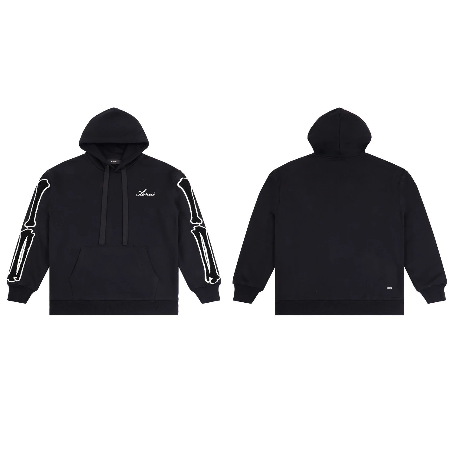 AMIRI Hoodies & Sweatshirts Distressed logo pullover hoodie — 05