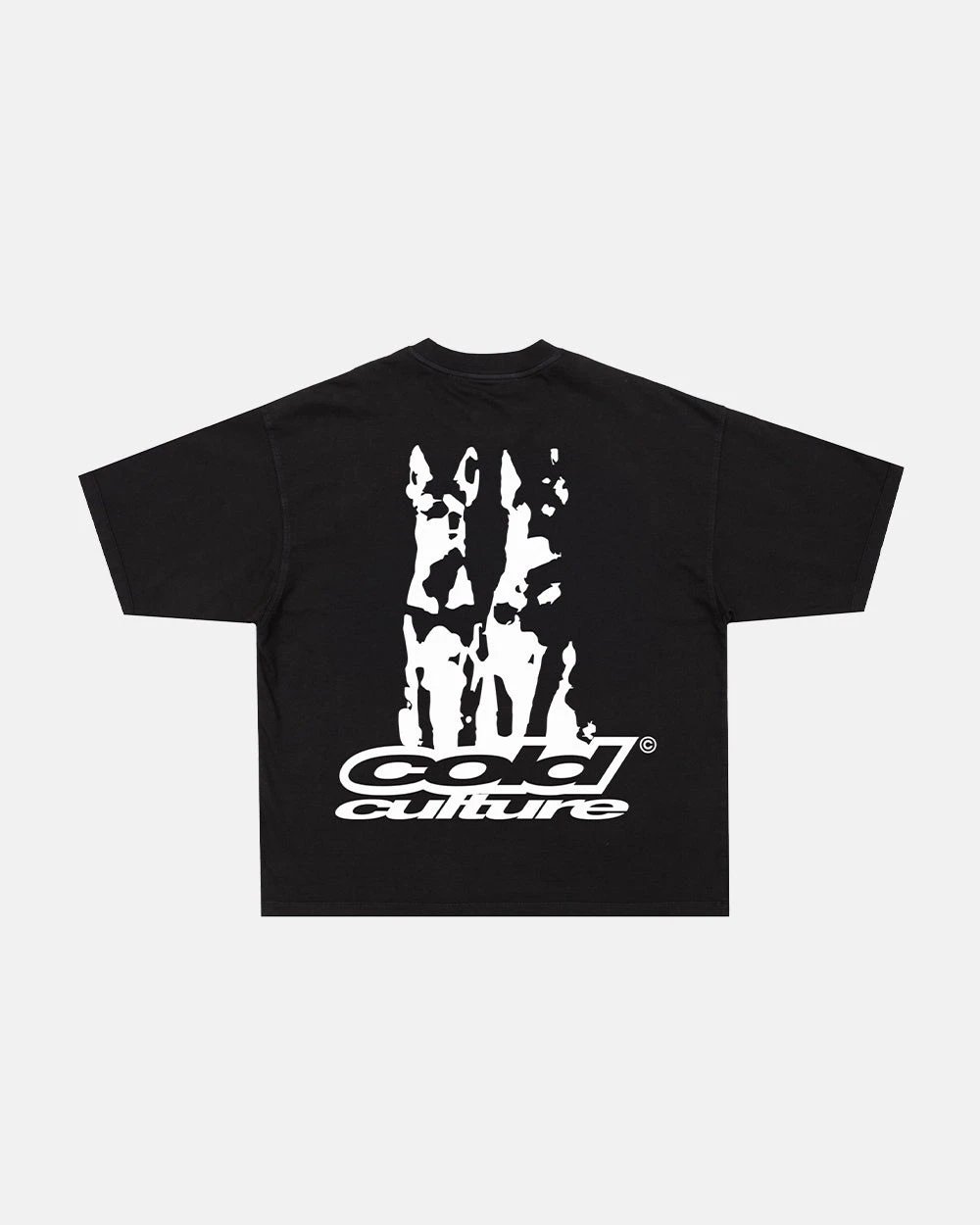 Cold Culture T-Shirts Oversized Logo Print — 30 Dog Team-Black