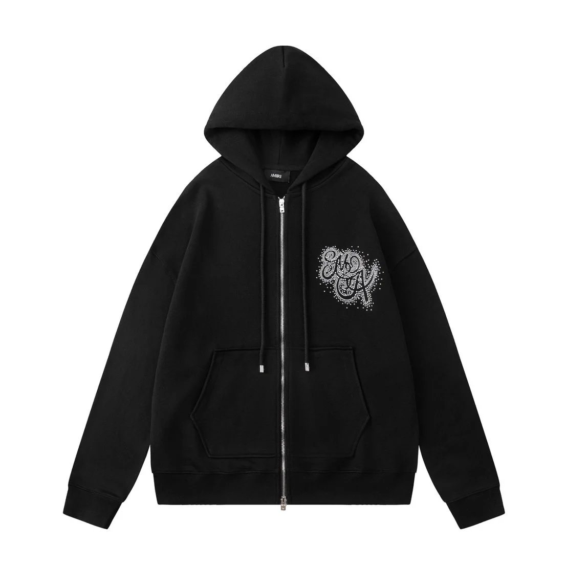 AMIRI Hoodies & Sweatshirts Distressed logo pullover hoodie — 12
