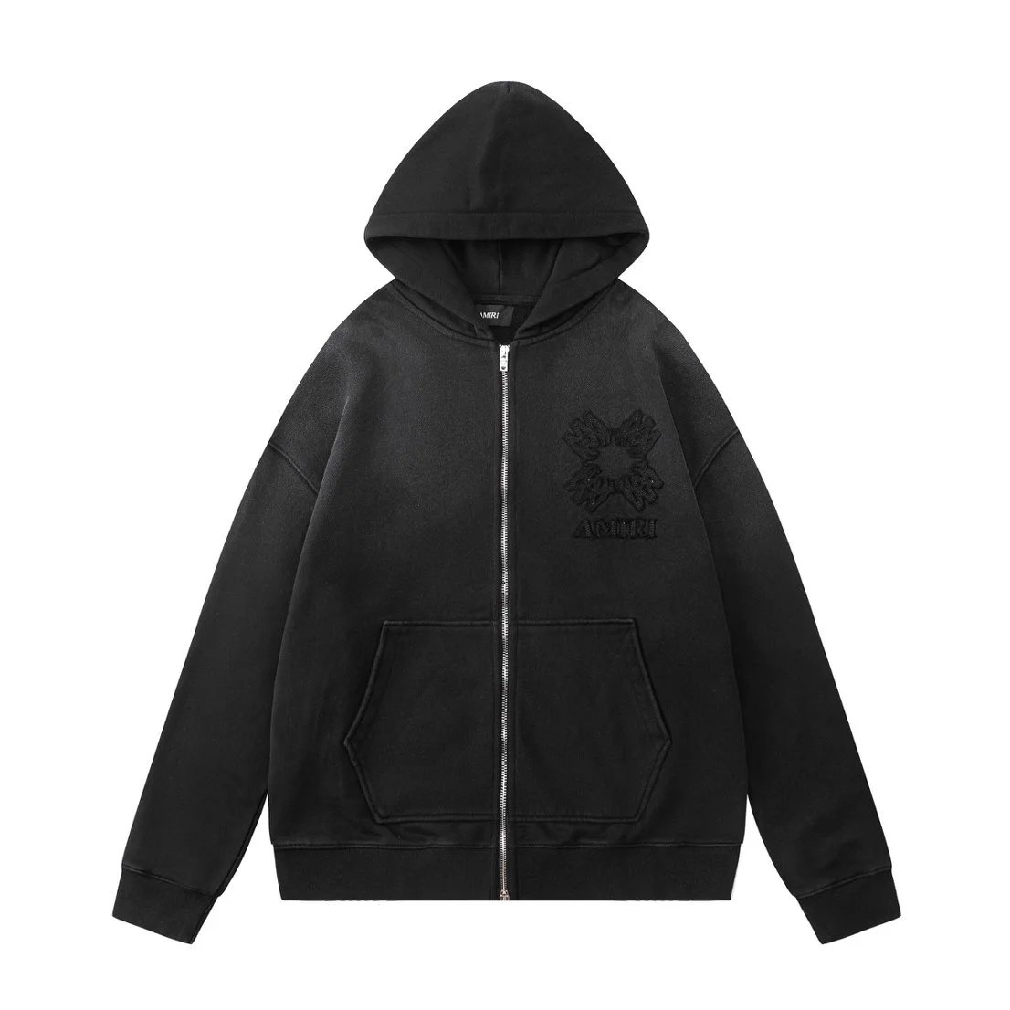 AMIRI Hoodies & Sweatshirts Distressed logo pullover hoodie — 20