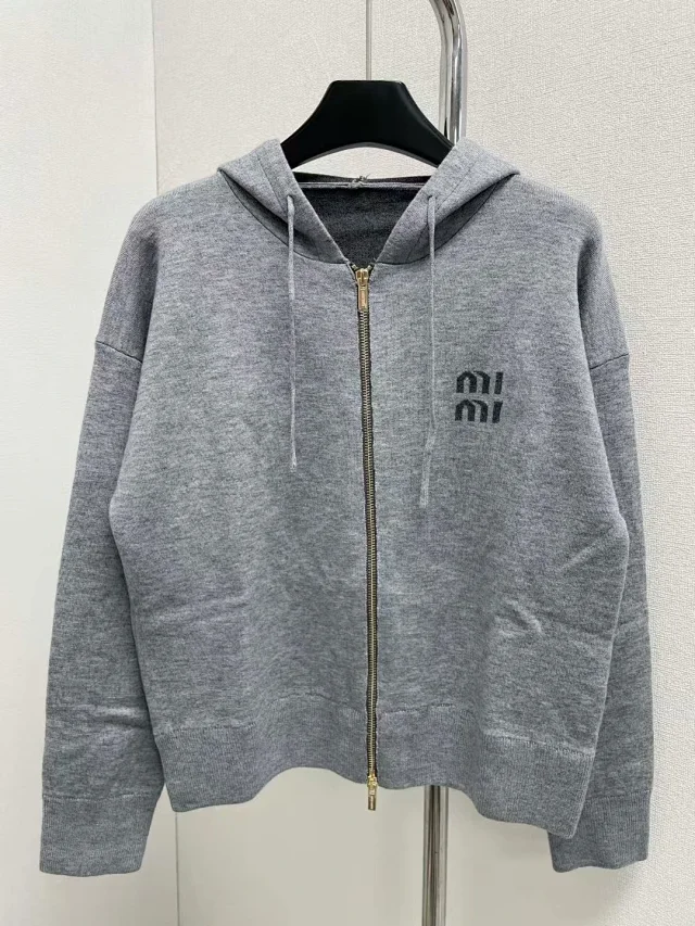 Dior Hoodies & Sweatshirts Reversible knit zip-up hoodie with all-over logo pattern product detail image 27