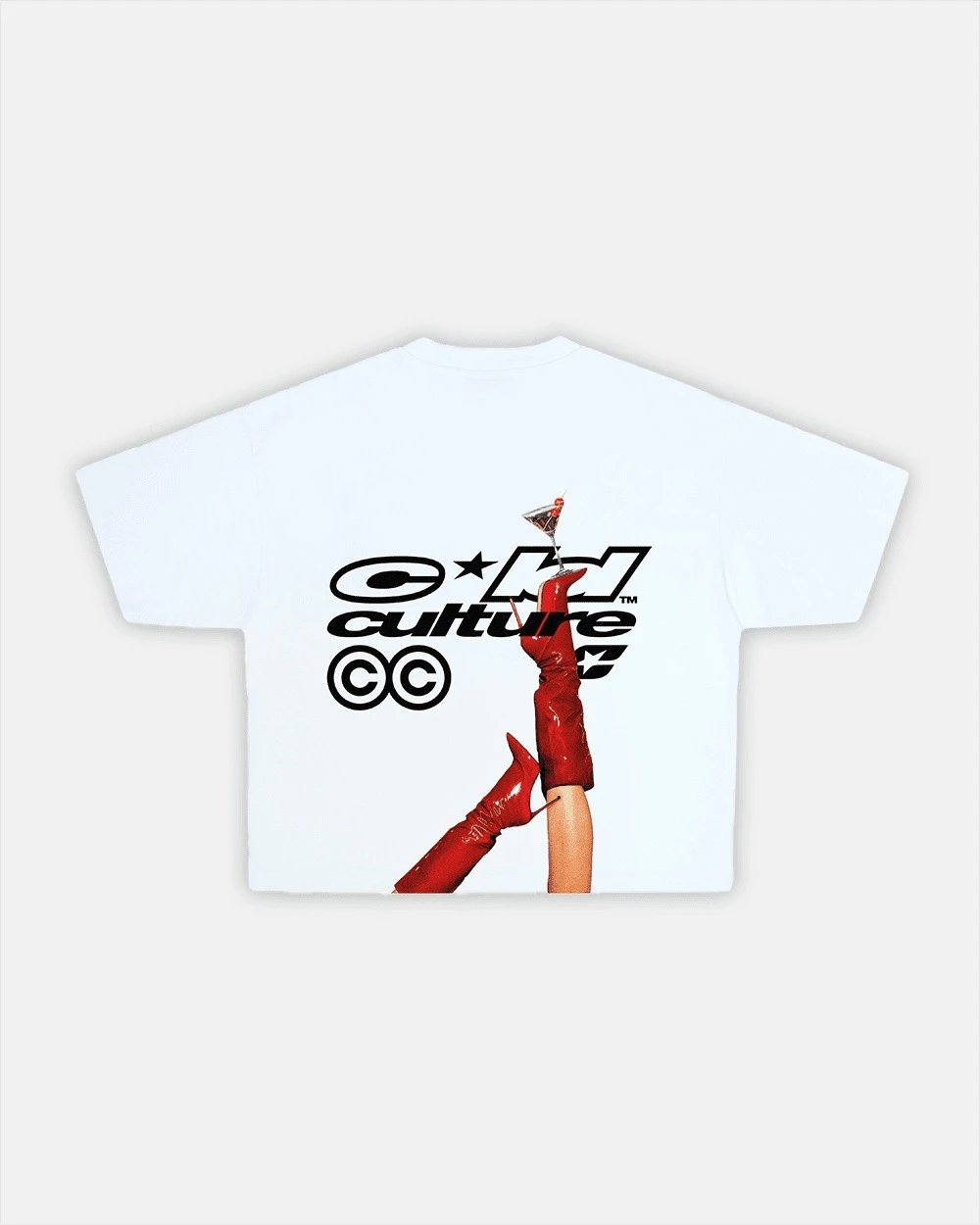 Cold Culture T-Shirts Oversized Logo Print — 32 I Swear It's Water-White