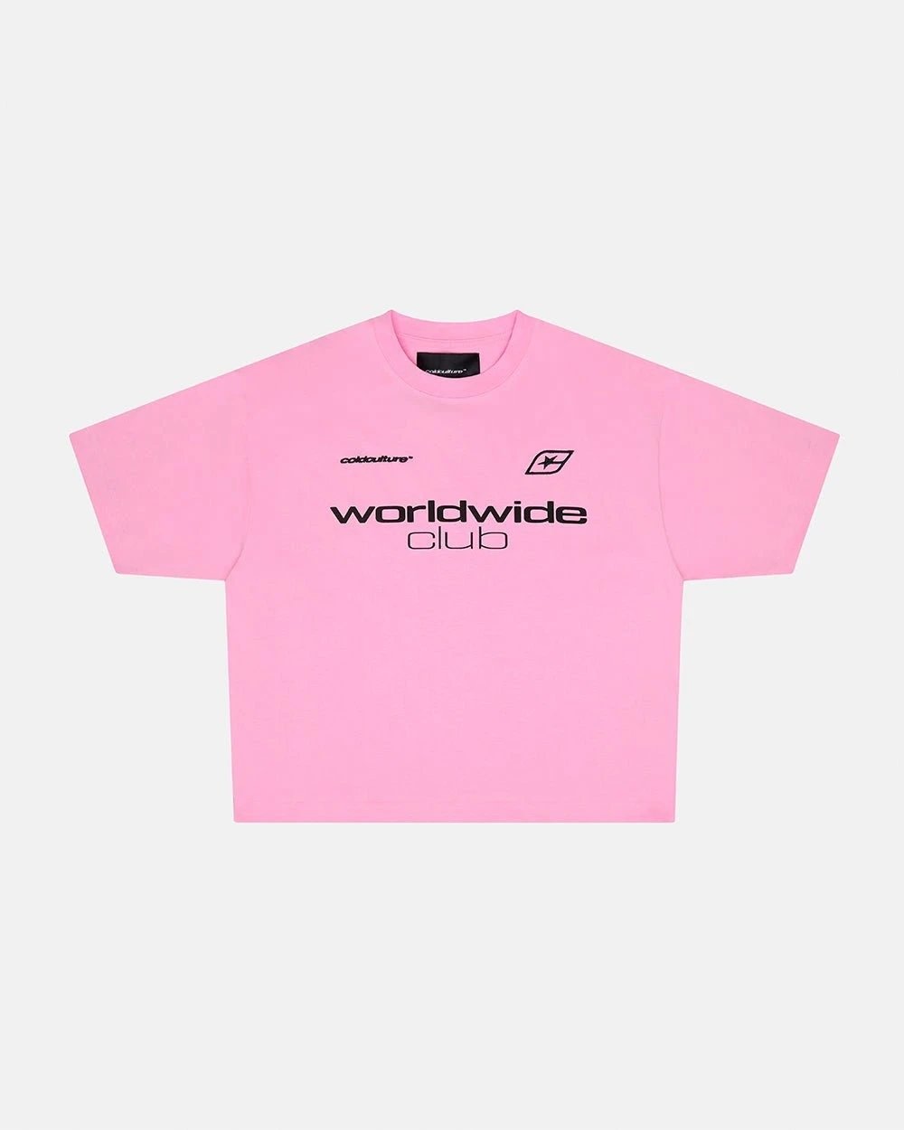 Cold Culture T-Shirts Oversized Logo Print — 15 Mr. Globe-Pink