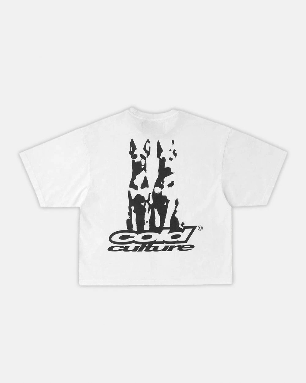 Cold Culture T-Shirts Oversized Logo Print — 29 Dogs-White