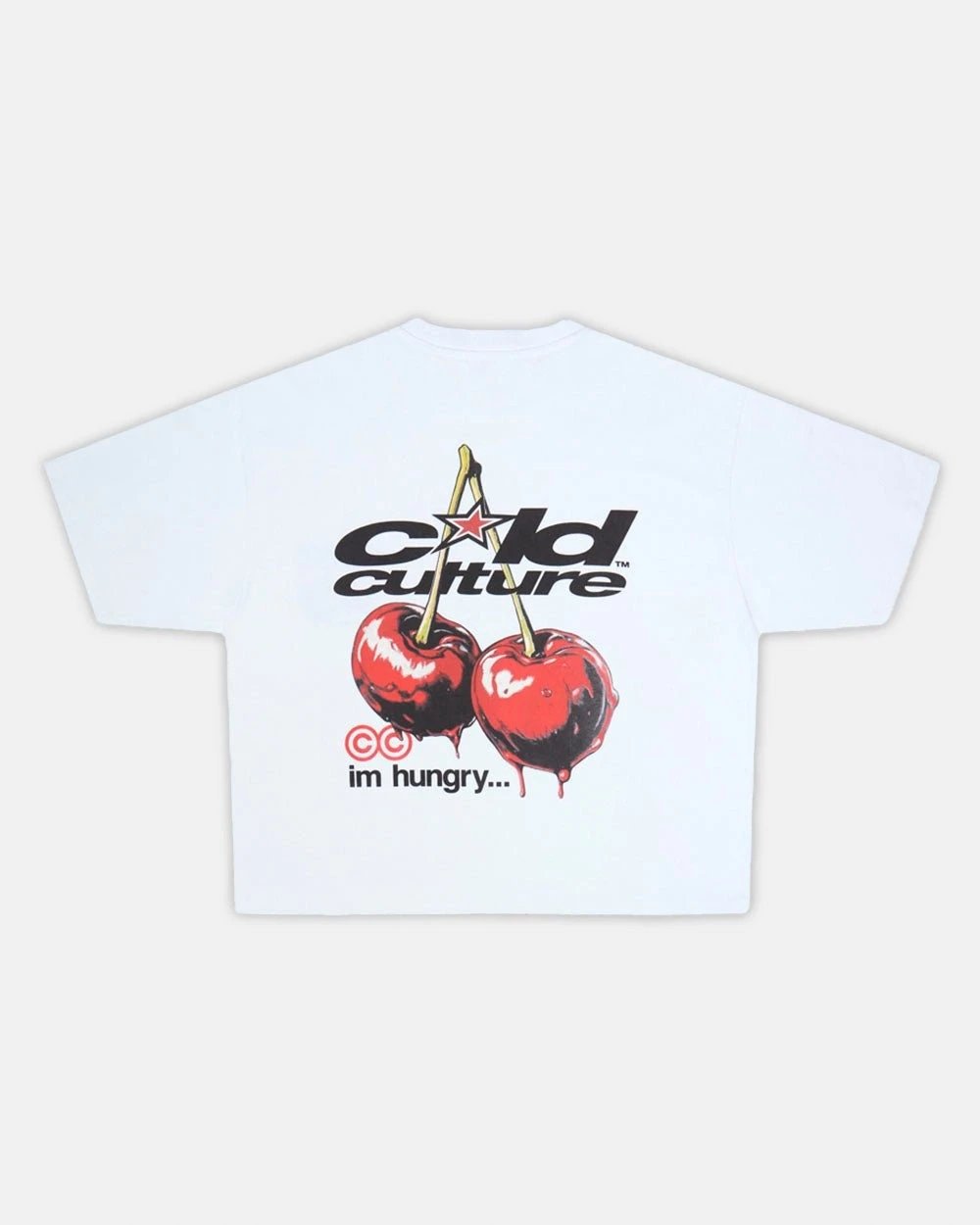 Cold Culture T-Shirts Oversized Logo Print — 14 Cherry-White