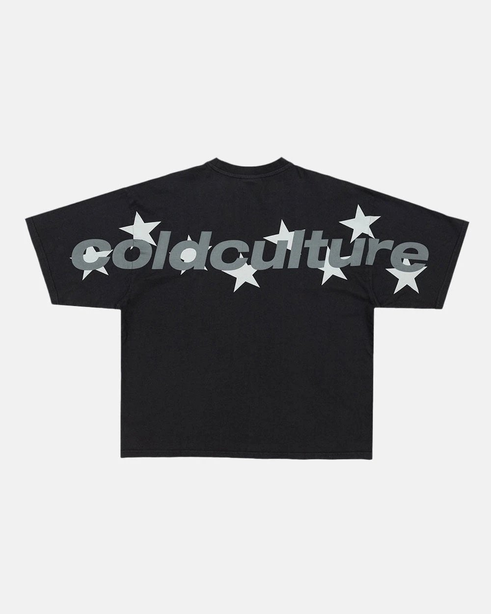 Cold Culture T-Shirts Oversized Logo Print — 35 Starlight-Black