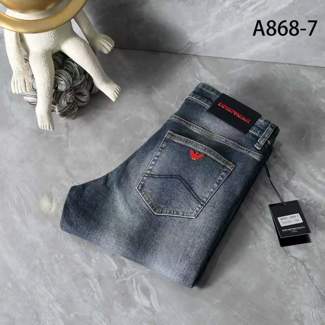 Unbranded Jeans LP868-8 straight-leg denim — AM-1