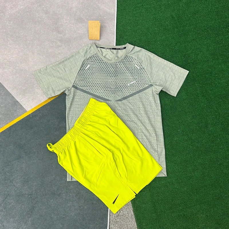 Nike Set Gray + Neon Green