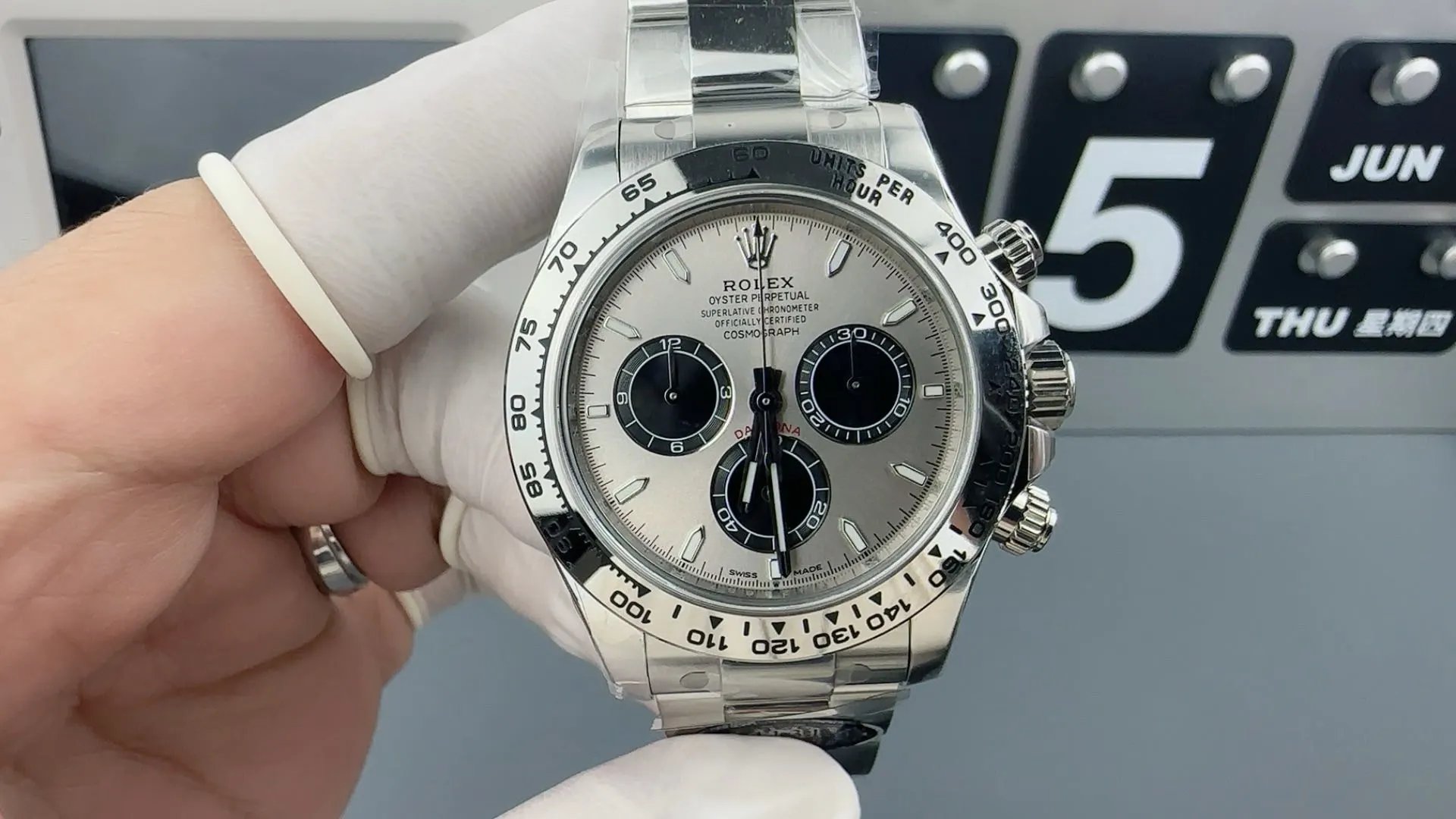 Gray Daytona Steel Bracelet High-End Replica