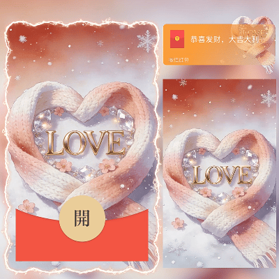 love爱情围巾/情人节快乐/ln红包封面皮肤