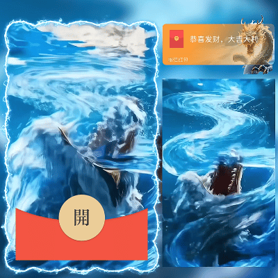 新年必暴富神龙/马年快乐/ln红包封面皮肤