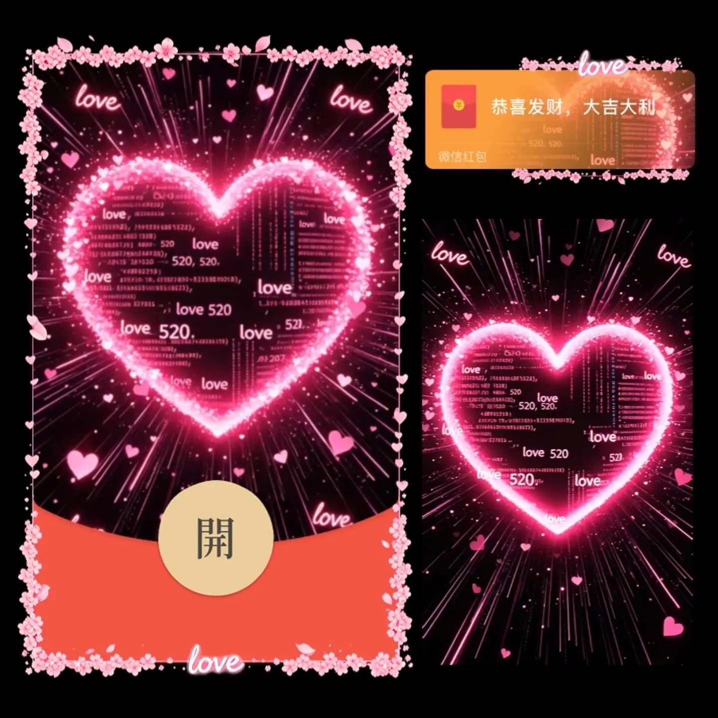 520love/赛博代码/qiqi红包封面皮肤