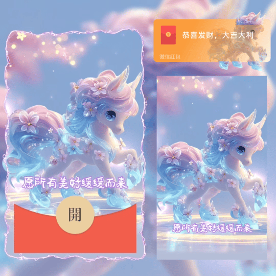 愿所有美好缓缓而来/2026马年快乐/didi红包封面皮肤