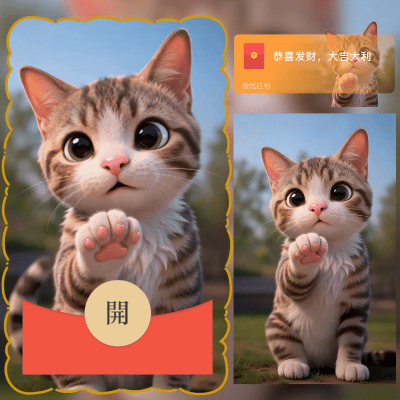 猫爪爪/可爱萌宠/新版动态/ln红包封面皮肤