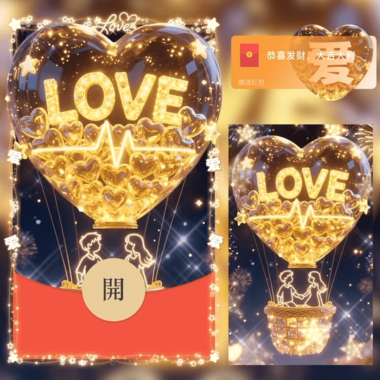 【爱】/520情人节快乐套图/LM红包封面皮肤
