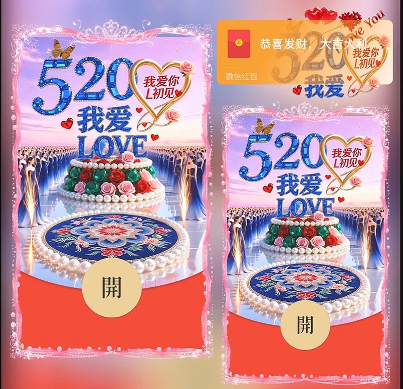 520我爱你ds红包封面皮肤