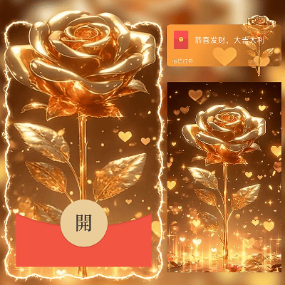 爱情玫瑰/情人节快乐/ln红包封面皮肤