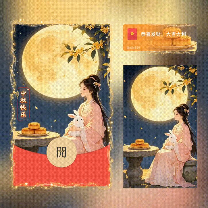 中秋快乐/新版动态/xn红包封面皮肤