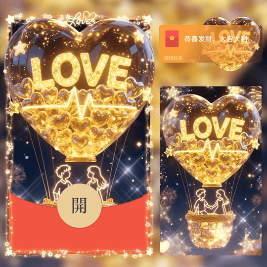 星河滚烫 你是人间理想/520我爱你/LM红包封面皮肤