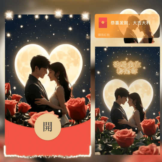 往后余生都是你情人烟花/情人节快乐/ln红包封面皮肤