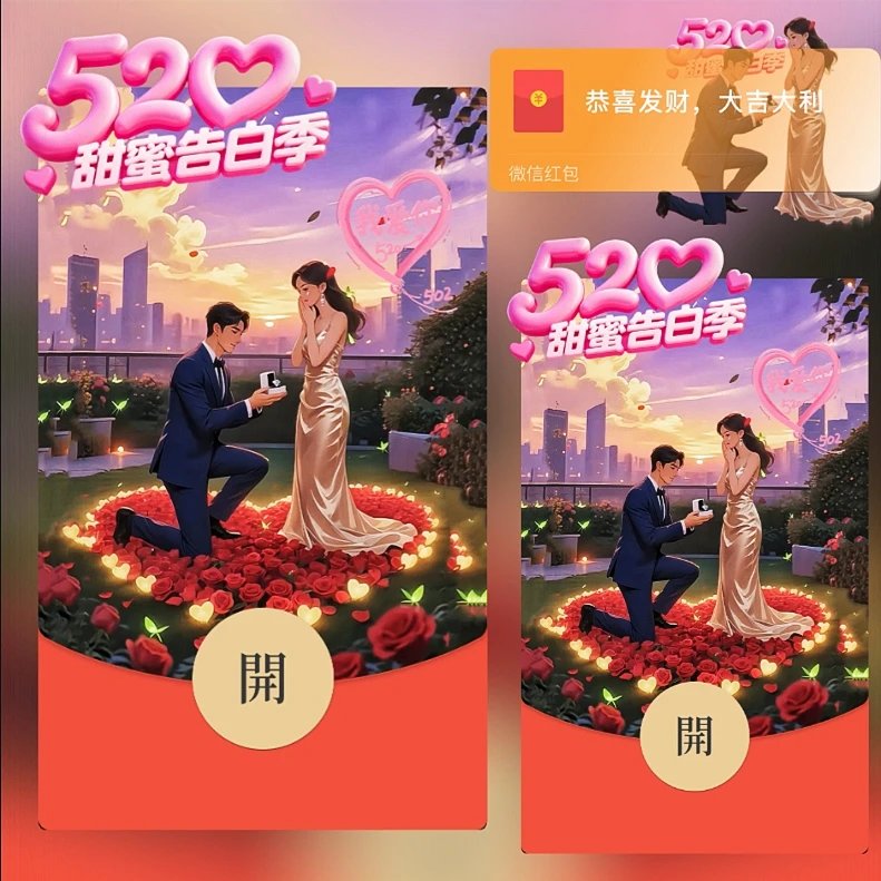 520告白季ds红包封面皮肤