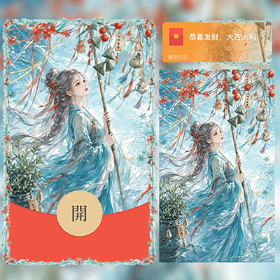 端阳女孩/动态音乐/xx红包封面皮肤
